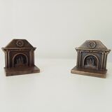 Pair of 1920s Art Deco bronze bookends