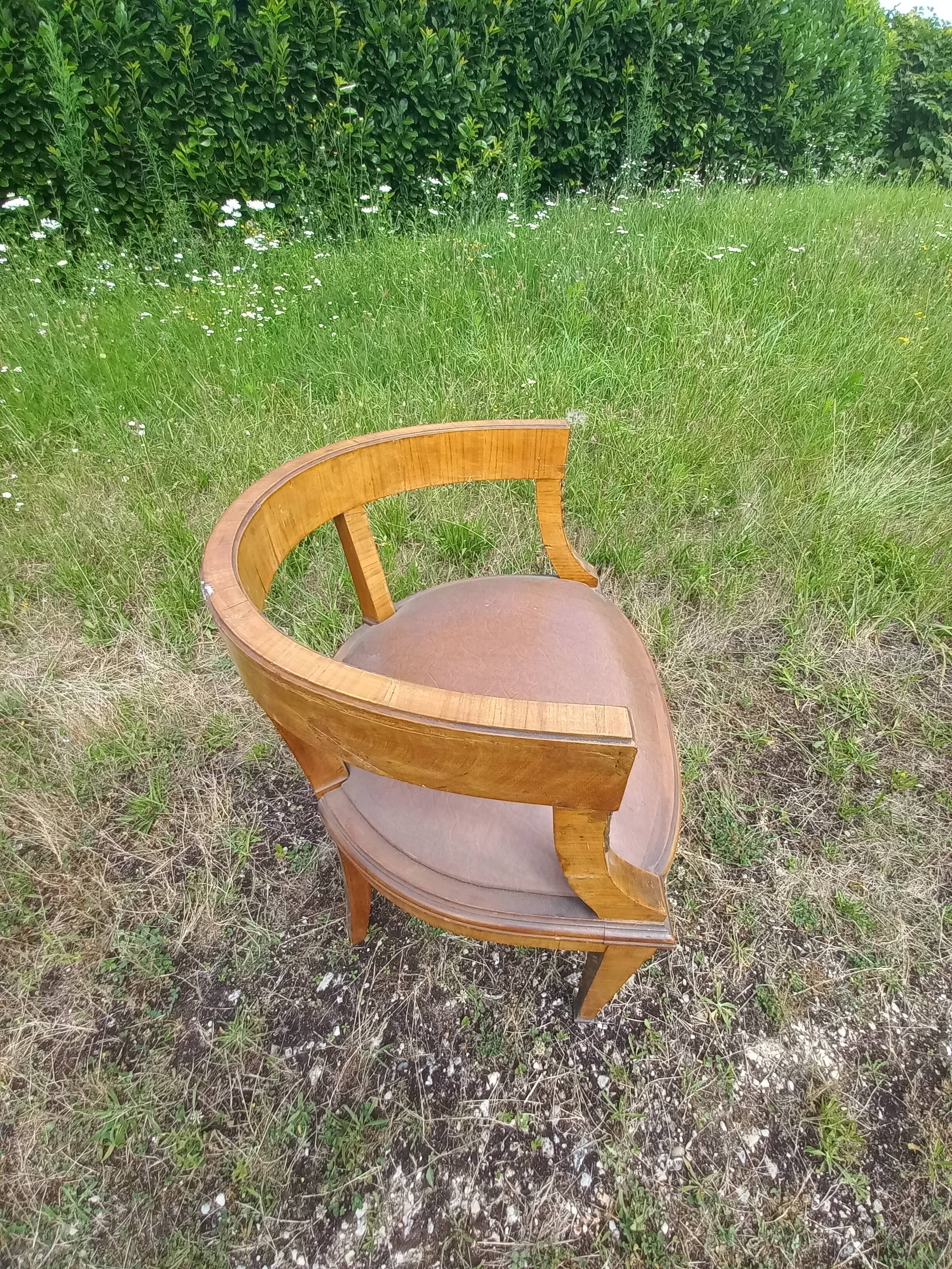 Rosewood and bronze office chair