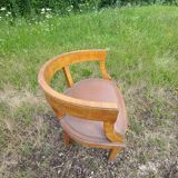 Rosewood and bronze office chair