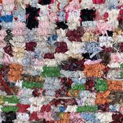Tapis Berbère Boucherouite coloré - 102 x 239 cm