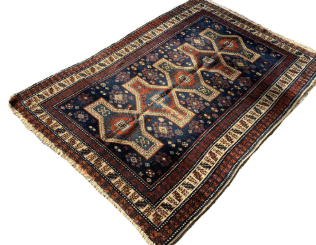 Ancient Caucasian carpet 140x100cm