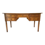 Directoire style desk with 5 drawers and side shelves