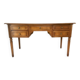 Bureau style Directoire 5 tiroirs et tablettes latérales