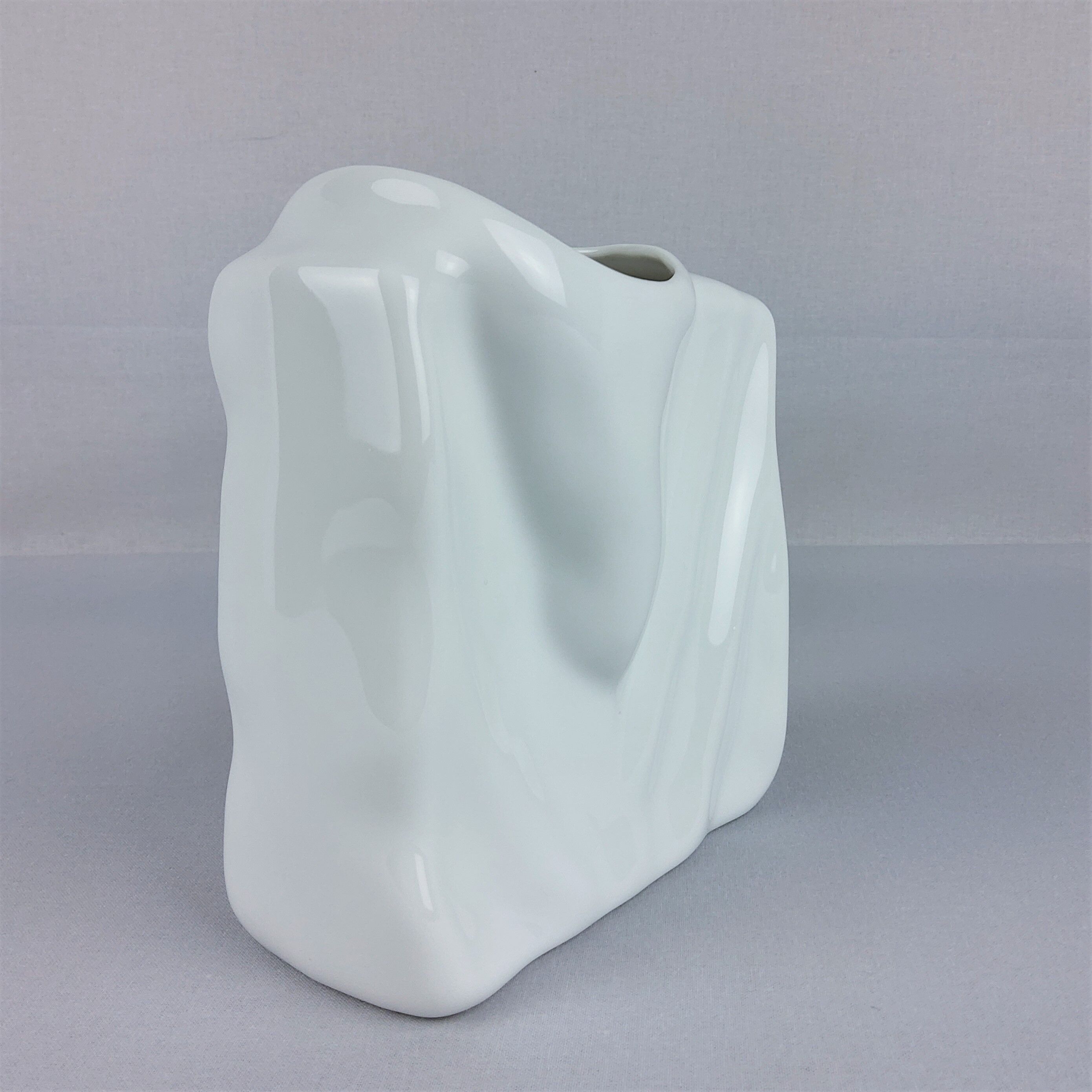 Porcelain white vase Eschenbach 1980