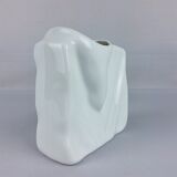 Vase blanc porcelaine Eschenbach 1980
