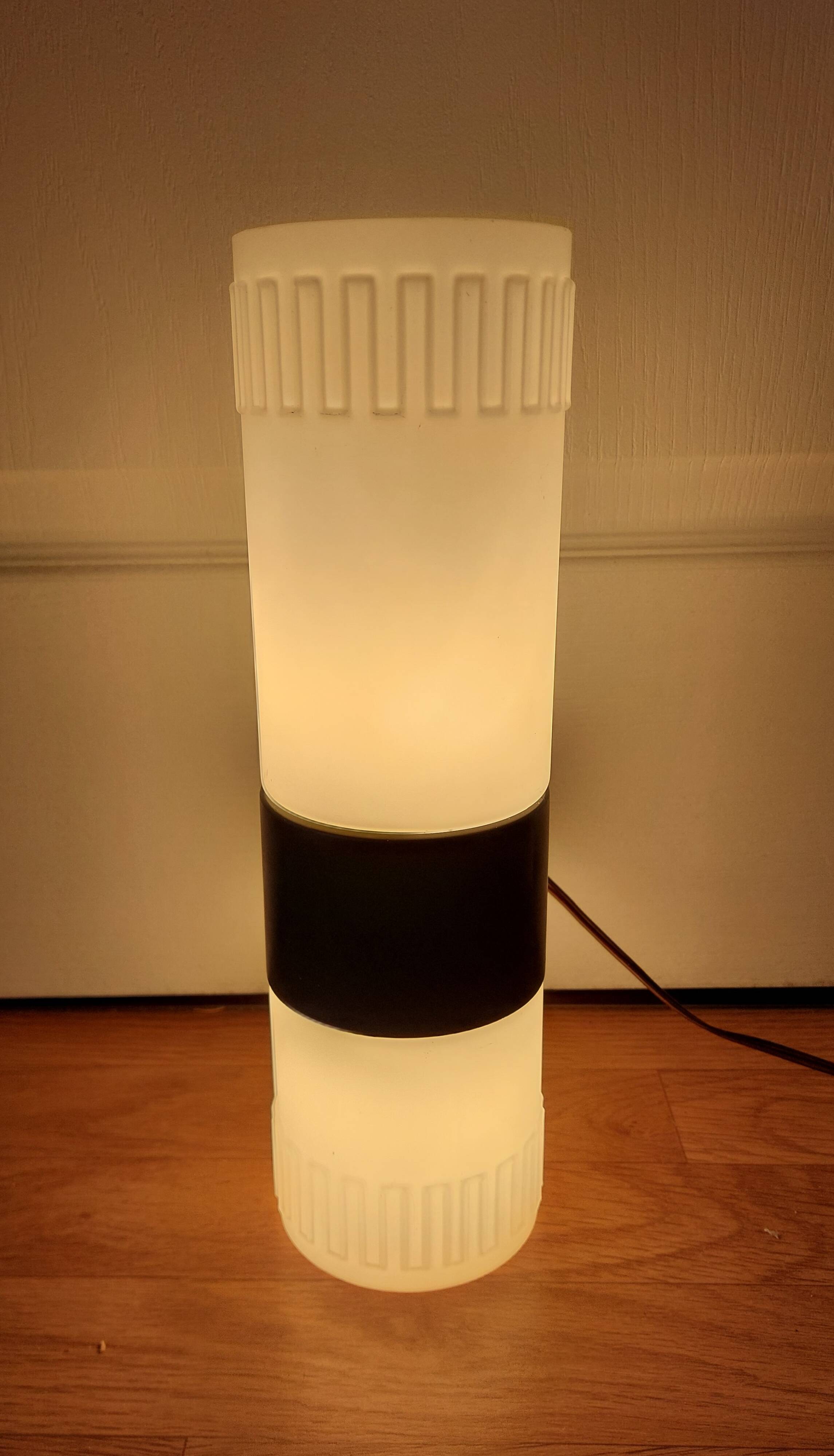 Large vintage cylindrical mid-century wall light.