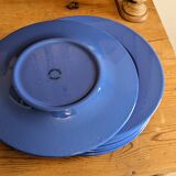 Ensemble de 9 assiettes plates par Geneviève Lethu