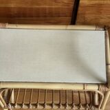 Small rattan side table