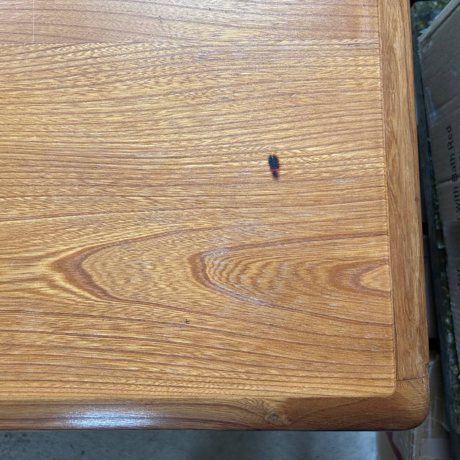 Small varnished wooden buffet