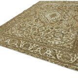 1970s 285 cm x 385 cm beige wool carpet