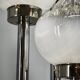 1970s Italian Murano Glass, Chrome and Marble Three-Light Floor Lamp