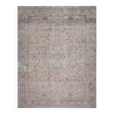 1970s Vintage Persian Handmade Wool Cotton Orange Area Rug 300x386
