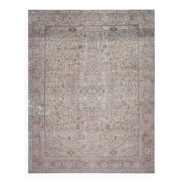 Tapis persan fait main en laine des années 1970 300x386