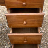 XXth pine cylinder desk