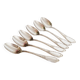 Dessert spoons, silver teaspoons, 18G