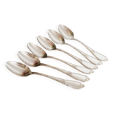 Dessert spoons, silver teaspoons, 18G