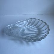 Vide-poche coquillage en verre années 70