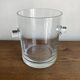 Modernist crystal vase ringing 1970