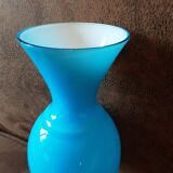 Turquoise opaline vase