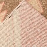 3x11 Vintage Runner Rug, Peach Color Rug, Vintage Runner Rug, 91x328Cm