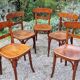 5 chaises bistrot Thonet et Horgen années 40
