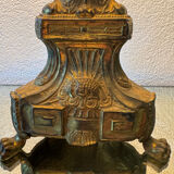 Antique church candlestick lamp