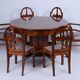 Art Deco Dining Table in Walnut, Czech, 1920s