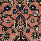 5x7 Peach Navy Blue Persian Area Rug, 142x209Cm