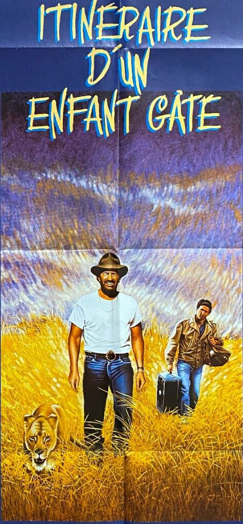 Original cinema poster "Itinerary of a child gaté" Jean-Paul Belmondo 60x160cm 1988
