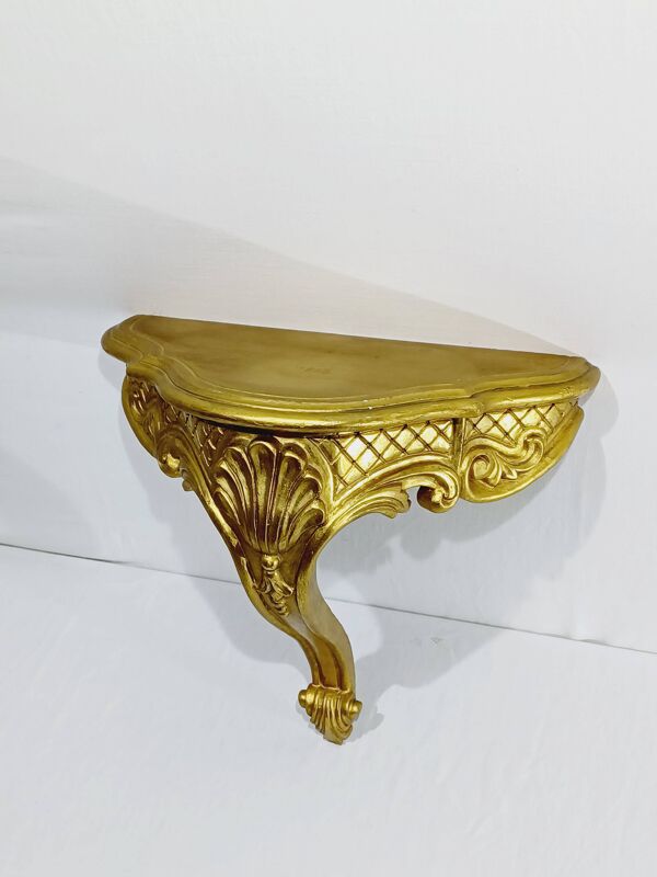 Console dorée style Louis XIV