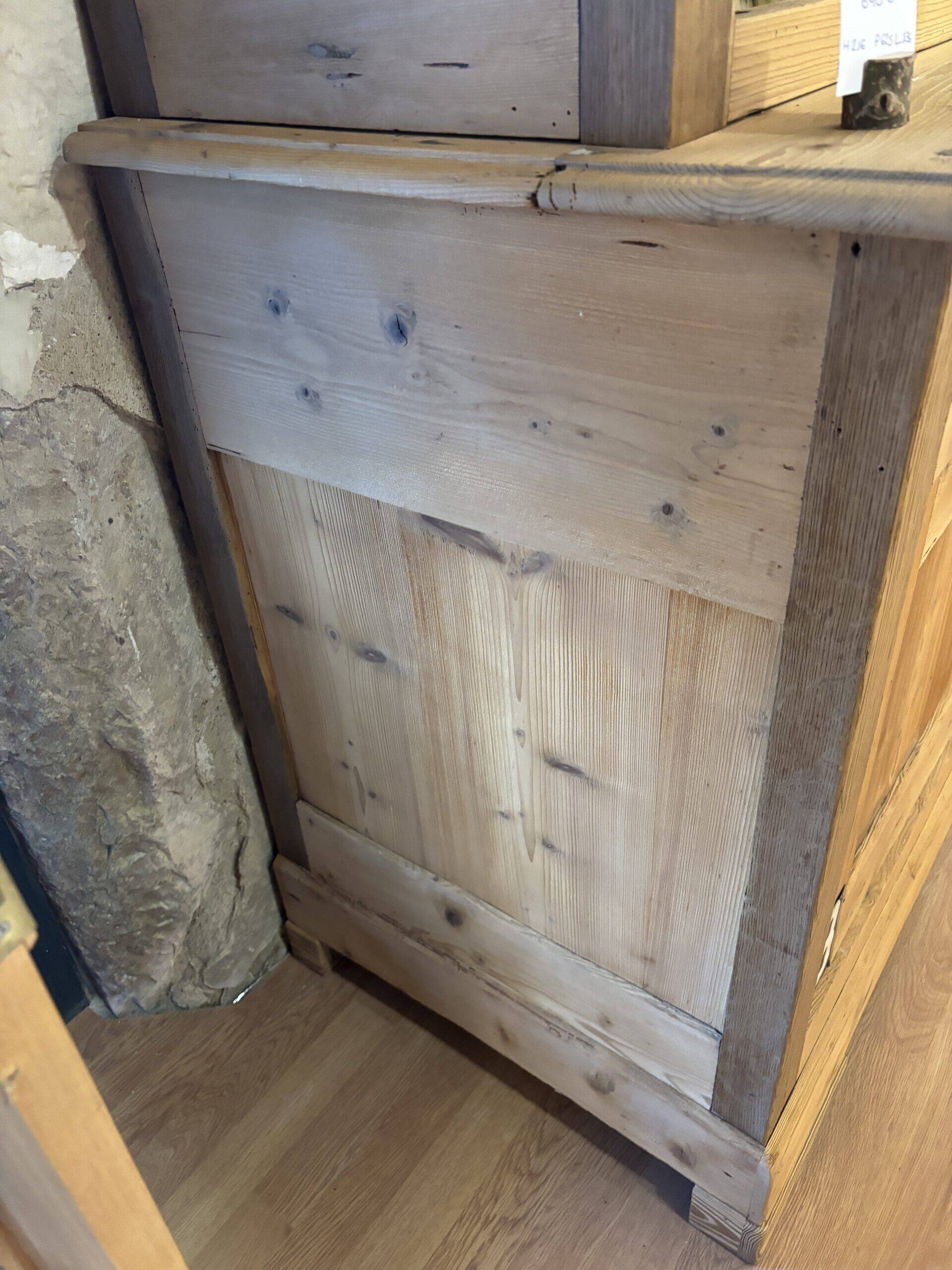 Black and wood farmhouse sideboard