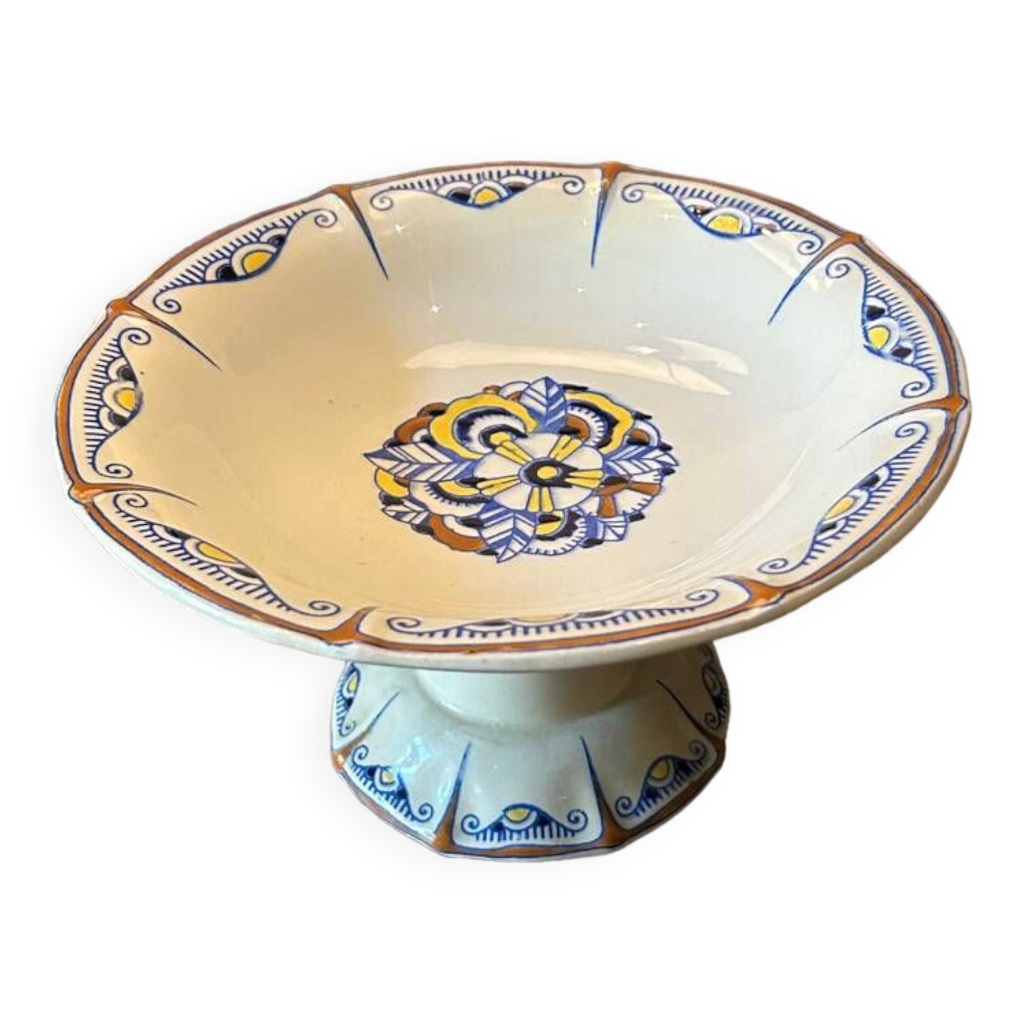 Boch La Louvière art deco compotier