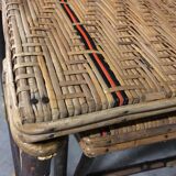 Lounge chair 60s rattan