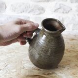 Enamelled stoneware pitcher Fontgombault Abbey