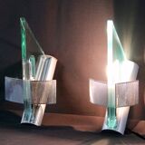 Artemide, modern triangular wall lights late 20th century “Icaro” by Carlo Forcolini