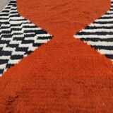 Azilal rug woven in natural wool 250cm x 150cm