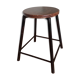 Metal and wood workshop stool industrial style