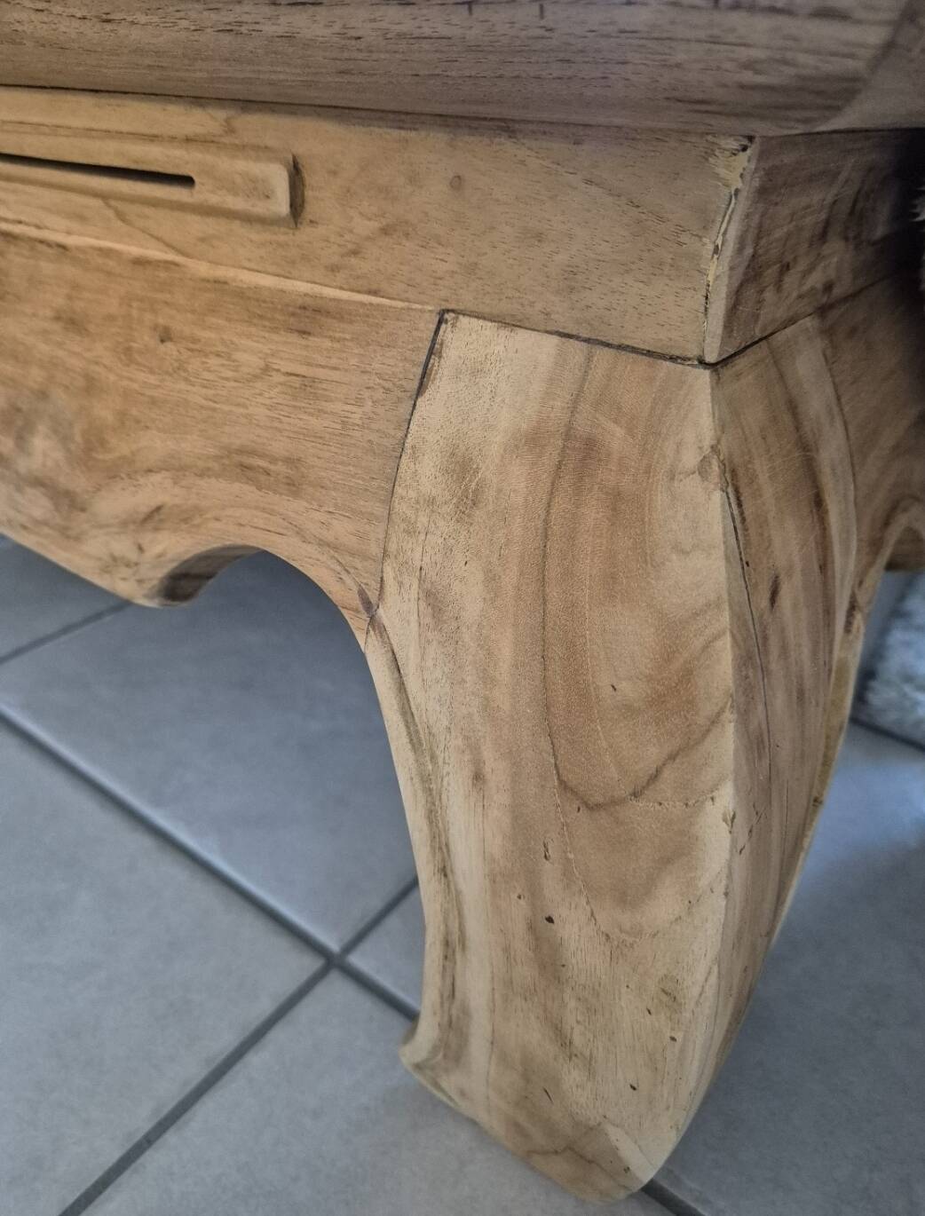 Mango wood coffee table