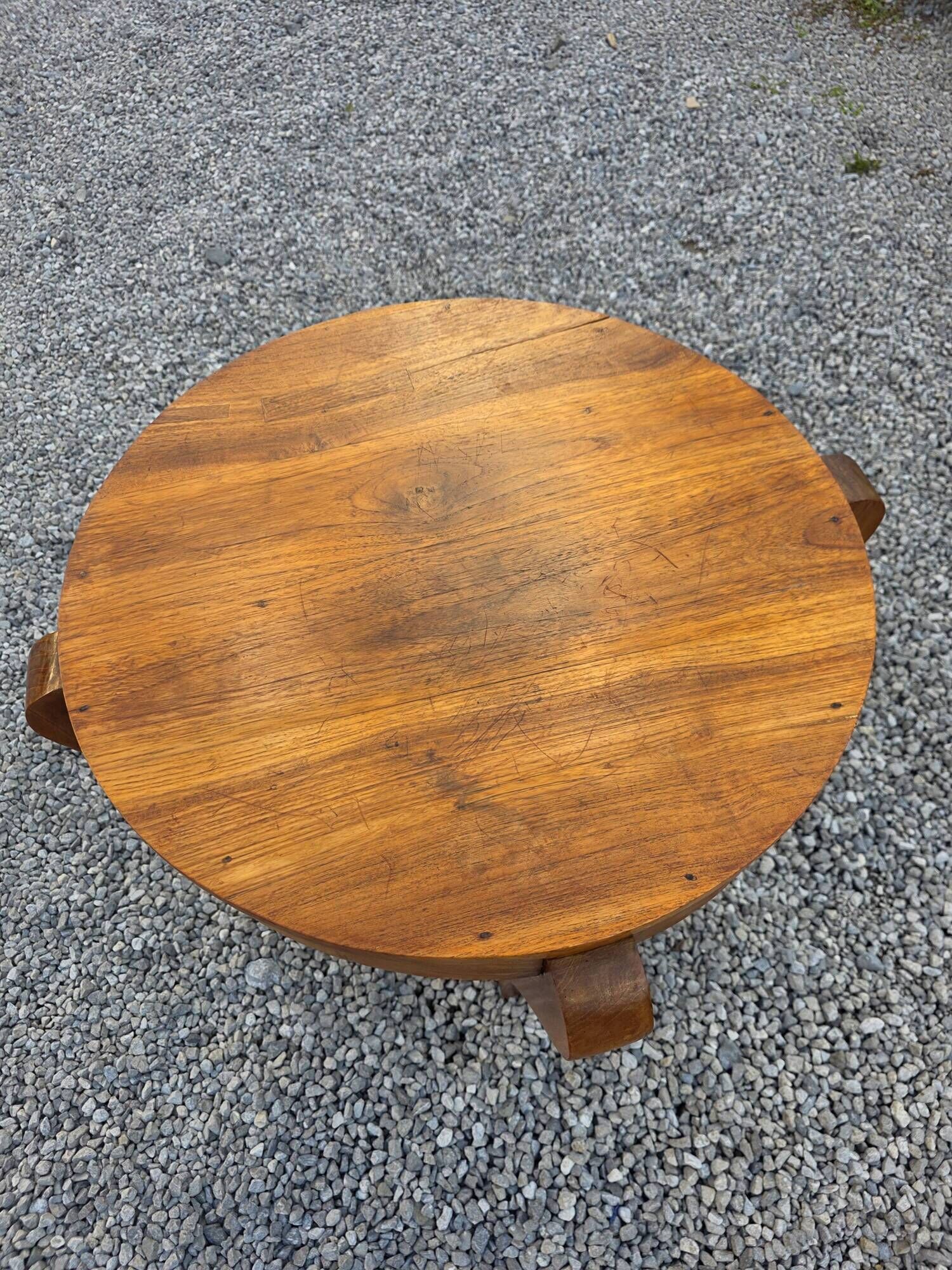 Art Deco side table in mahogany