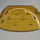 Amber glass dessert service - 1970