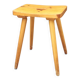 Light wood stool with pencil legs h51