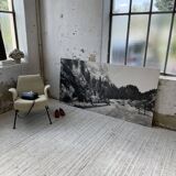 Ancienne photographie montagne noir et blanc XXL