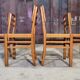 Set de 4 chaises paille de Pierre Cruège