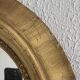 Vintage 1970s sun mirror witch's eye wood and gold - 42 cm