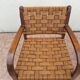 Paire de fauteuils bridge bois et corde