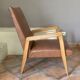 Paire de fauteuils scandinave pieds compas 1950/60