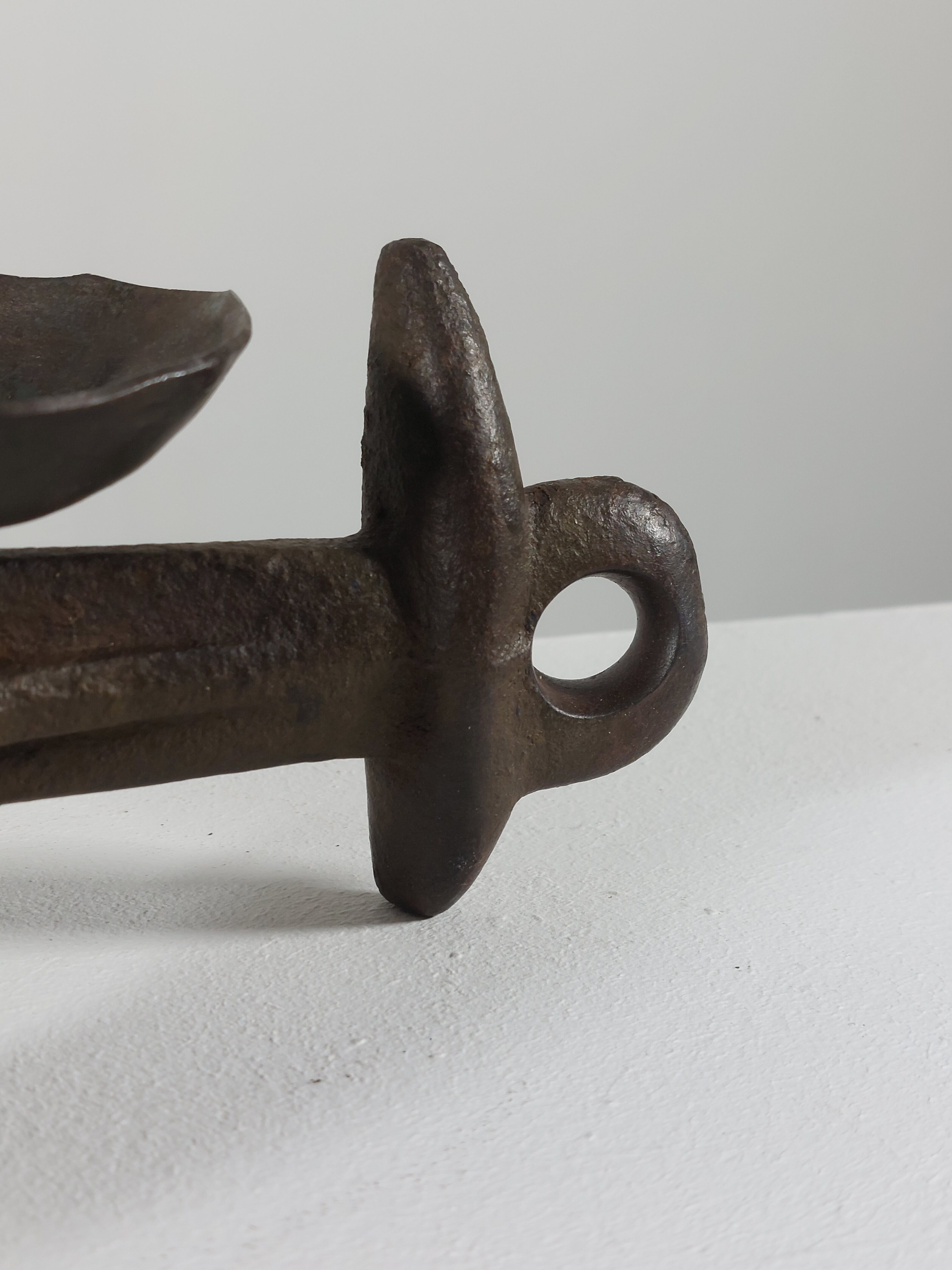 Unique vintage brutalist candlestick.