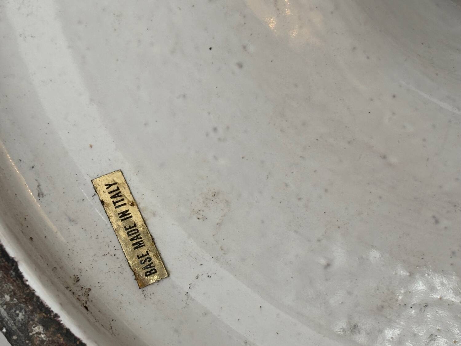 Large glazed ceramic lamp, Italy 1960