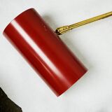 Cylindrical wall lights in Austrian red brass from the mid-century by J.T. Kalmar.