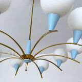 Vintage chandelier italy, 50s